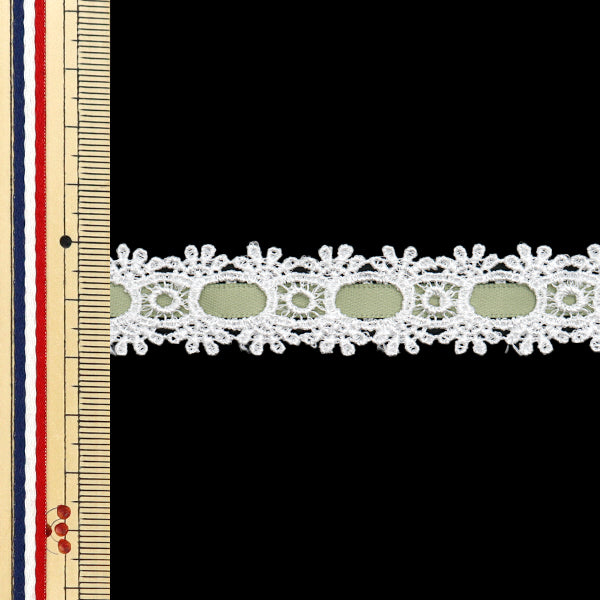 【数量5から】 ケミカルレース 『ケミカルリボンレース 約2cm幅 グラスグリーン FR2407』