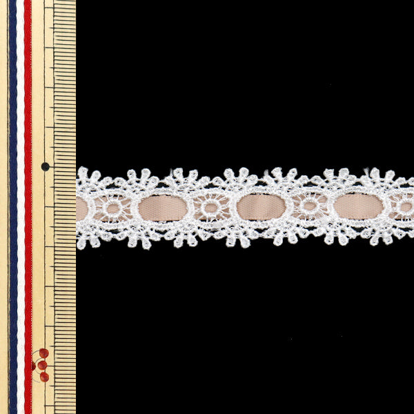 【数量5から】 ケミカルレース 『ケミカルリボンレース 約2cm幅 チャコール FR2407』