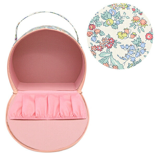 저장 케이스 "Liberty Fabrics Vanity Box, 반원형 VA3-3286253SE" 【Yuzawaya 오리지널】