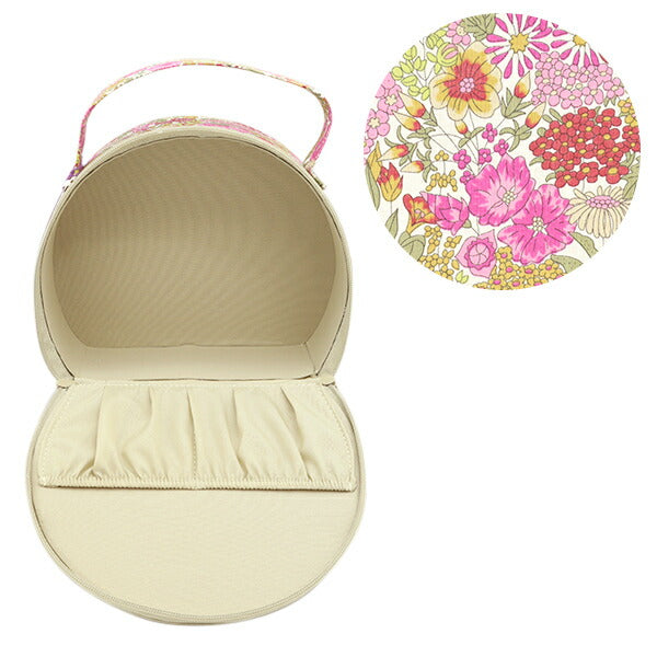 저장 케이스 "Liberty Fabrics Vanity Box, 반원형 VA3-3631165JE" 【Yuzawaya 오리지널】