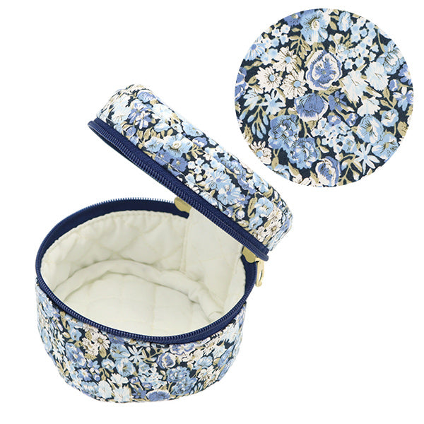 작은 품목 보유자 "Liberty Fabrics Pouch Round 작은 P1-3639003SE" 【Yuzawaya 오리지널】