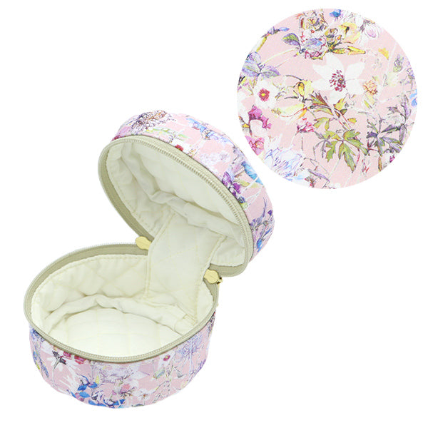 작은 품목 보유자 "Liberty Fabrics Pouch, 둥근 작은 P1-3634251ZE" 【Yuzawaya 오리지널】