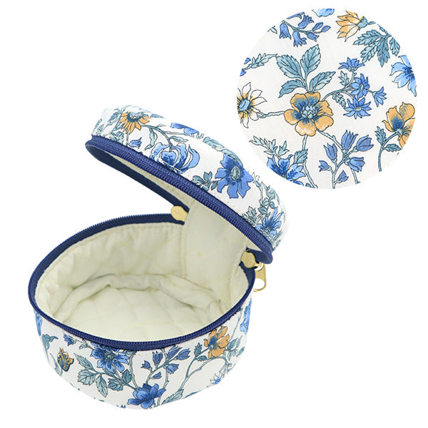 작은 품목 보유자 "Liberty Fabrics Pouch, 둥근 작은 P1-3639138CE" 【Yuzawaya 오리지널】