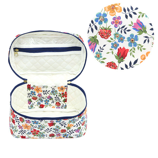 収納ケース 『リバティ・ファブリックス バニティボックス オーバル大 VA5-3637071BE』 【ユザワヤ限定商品】