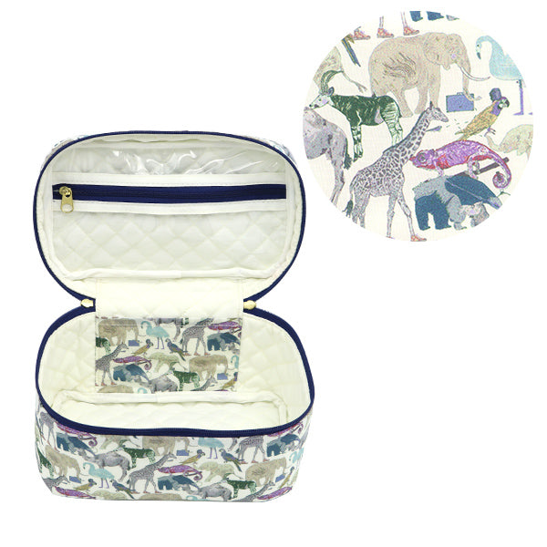 収納ケース 『リバティ・ファブリックス バニティボックス オーバル大 VA5-3634160DE』 【ユザワヤ限定商品】