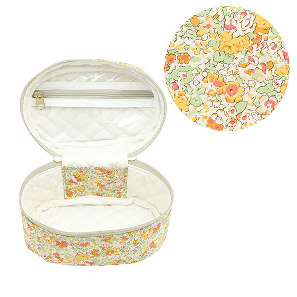 저장 케이스 "Liberty Fabrics Vanity Box Oval Small VA6-3332022TE" 【Yuzawaya 오리지널】