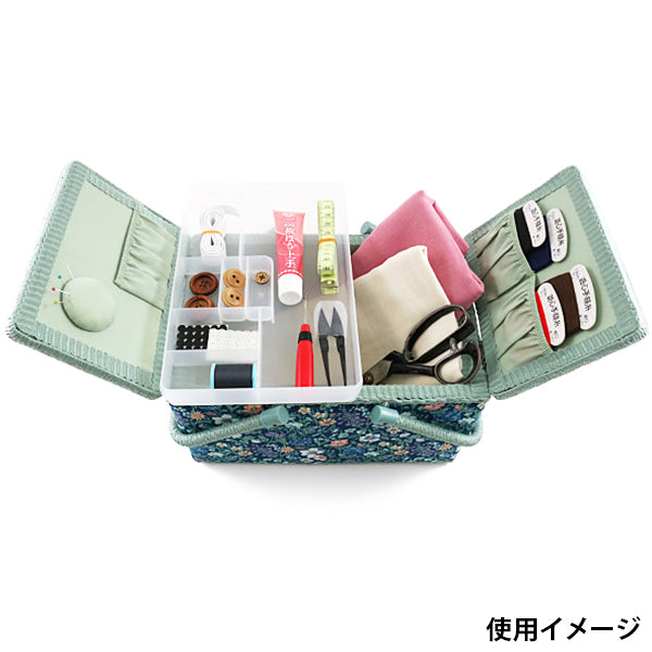 바느질 상자 "Liberty Fabrics" 소잉바구니 SO-3637071A" 【Yuzawaya오리지널】