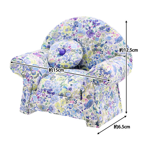 Almohadilla para alfileres "Liberty Fabric Pink Cushion Sofá Tipo PIN1222212ye" 【Yuzawayaoriginal】