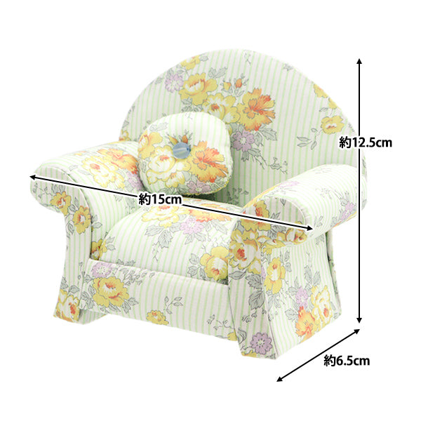 Almohadilla para alfileres "Liberty Fabric Pink Cushion Sofá tipo Pindc33558ye" 【Yuzawayaoriginal】