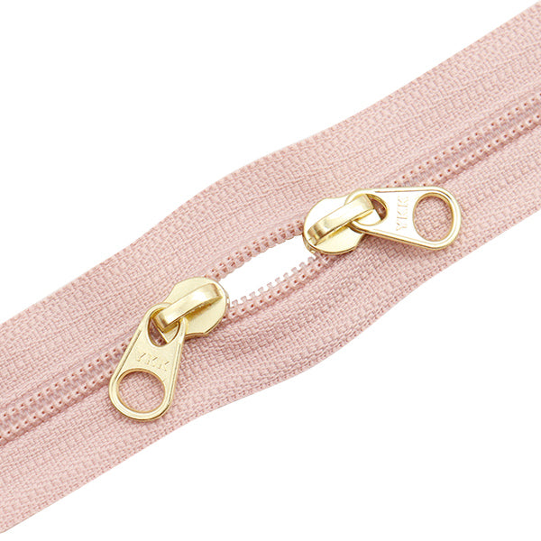 سحاب "لفائف فتح فتحة مزدوجة"سحاب 30 سم لون 344 فاتح 3CFCH30GWYZ" YKK