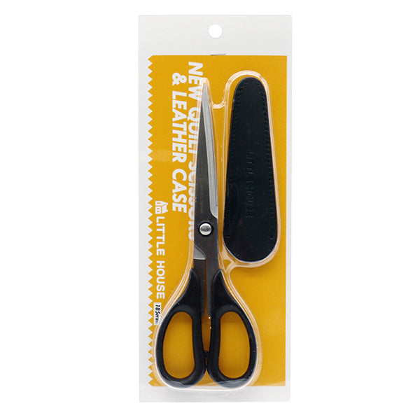 Handcraft Scissor "LITTLE HOUSE Quilted Scissors with Leather Case 185mm 430926" Gold Kame Iron Industry