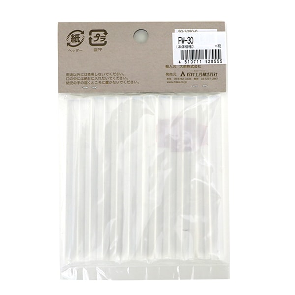 接着機 『高温タイプ専用 グルースティック クリア Φ7mm 10cm×12本 MA-GL-H100』 松村工芸