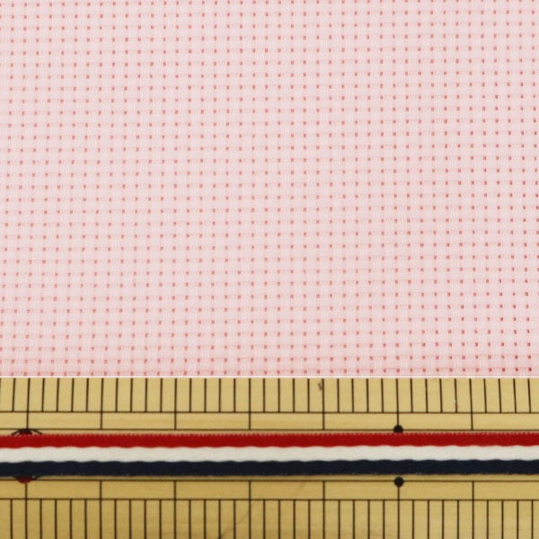 Ткань для вышивания "ПуриОтрезанная ткань Java Cross 55 14 Counts 55 Pink 23900-33" Лекен Lecien Cosmo Cosmo