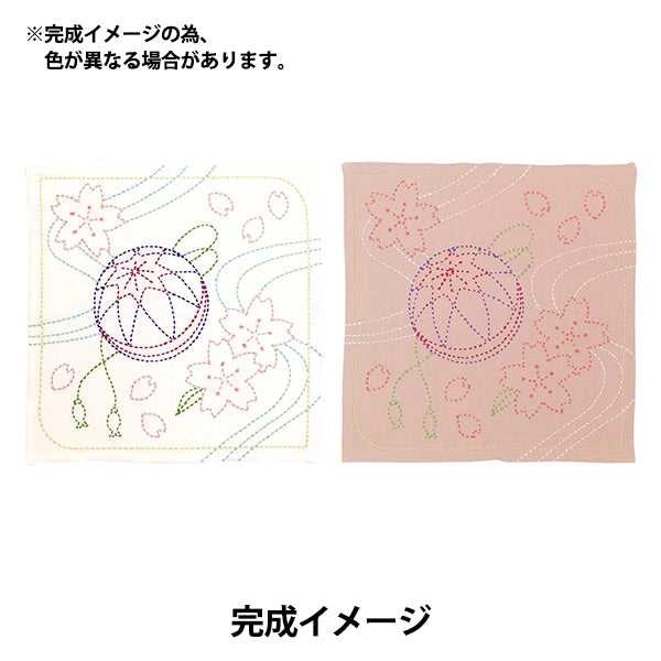 Ткань для вышивания 『Сашико Chanachi Cherry Clossoms и Flaming 254" Olympus