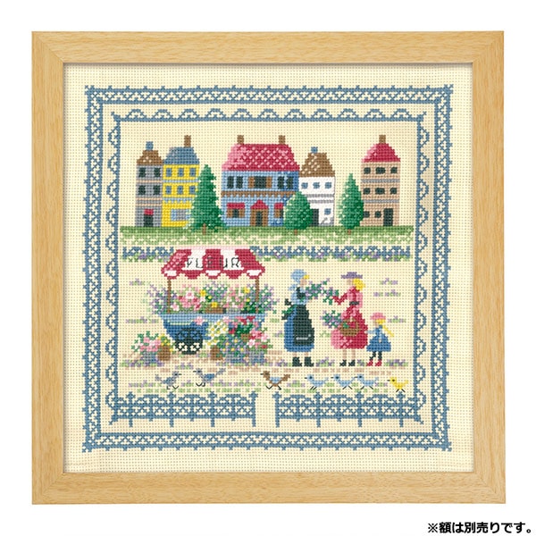 자수키트 "Onoe Megumi 쿠션 거리 풍경 6058" Olympus