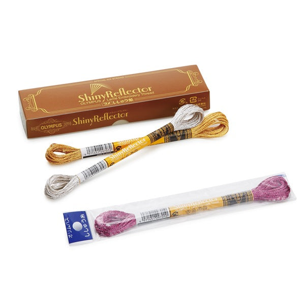 خيط تطريز "خيط تطريز لامع عاكس لامع S107 لون" Olympus