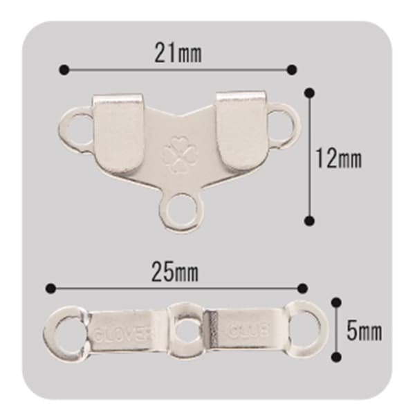 훅 "더블 마이칸 실버 26-525" Clover