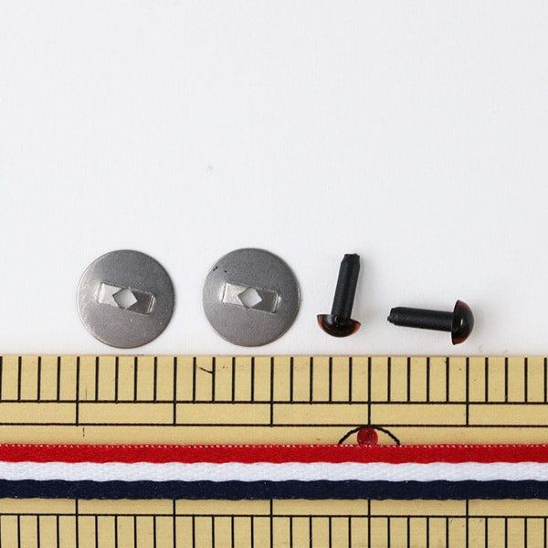 أجزاء العين اليدوية "Amigurumi EYE Crystal Eye 4.5mm Crystal Brown" Hamanaka