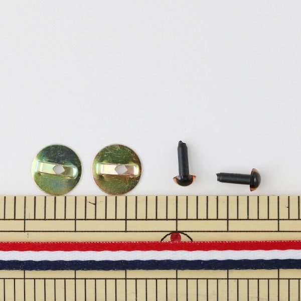 أجزاء العين المصنوعة يدويًا "عين أميجورومي كريستال 4.5 ملم بني فاتح" Hamanaka