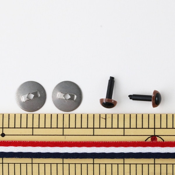 أجزاء العين اليدوية "Amigurumi EYE Crystal Eye 6mm Brown" Hamanaka