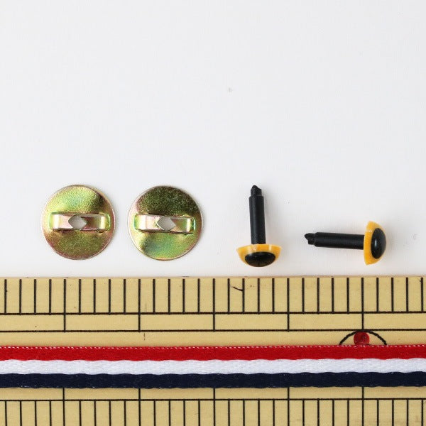 أجزاء العين اليدوية "عين أميجورومي كريستال العين 6 مللي متر أصفر" Hamanaka