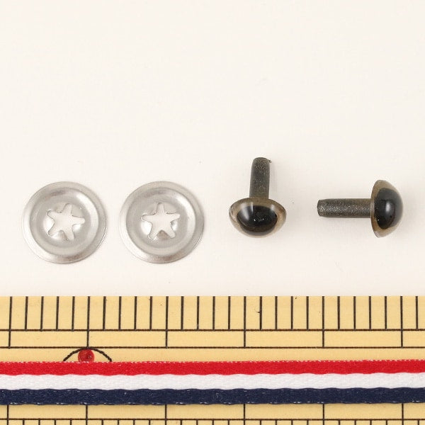 أجزاء العين المصنوعة يدويًا "Amigurumi EYE Crystal Eye 7.5mm C Gold" Hamanaka