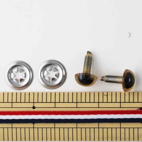 أجزاء العين اليدوية "عين أميجورومي كريستال آي 10.5 ملم ذهبي" Hamanaka