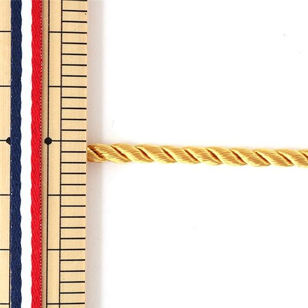 【数量5から】 手芸ひも 『ツイストコード 3mm-7 からし』 Elite エリート