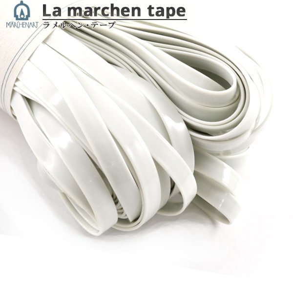 شريط صناعة يدوية "شريط La Fairy Tale 5 مم 30 متر مطلي بالمينا الأبيض" MARCHENART Fairy Tale Art