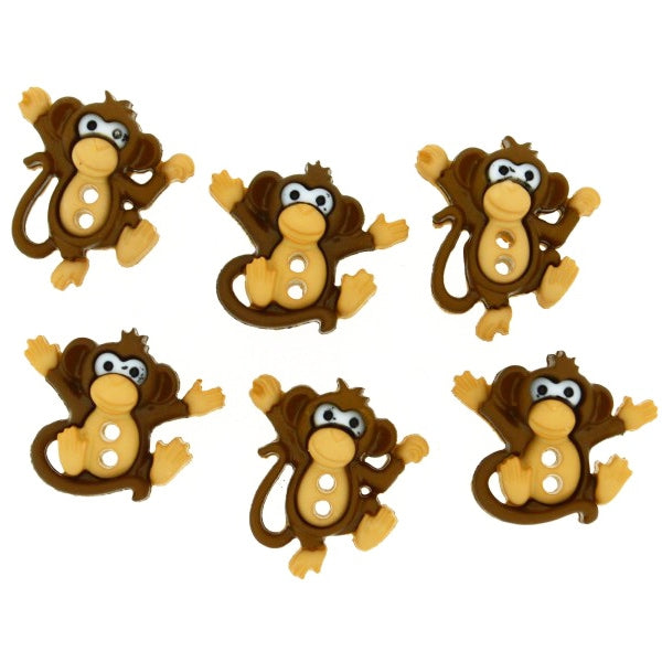 Кнопка "Охлажденная кнопка шить милые монки" Окупай это