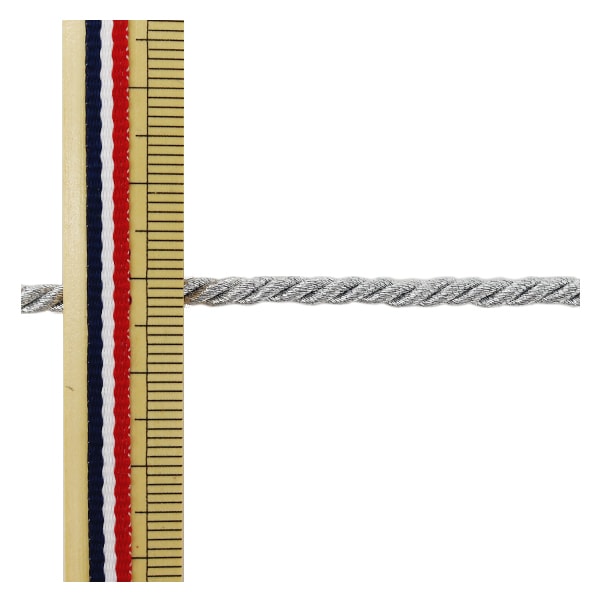 【数量5から】 手芸ひも 『ツイストコード 銀 E KY-7-E5』