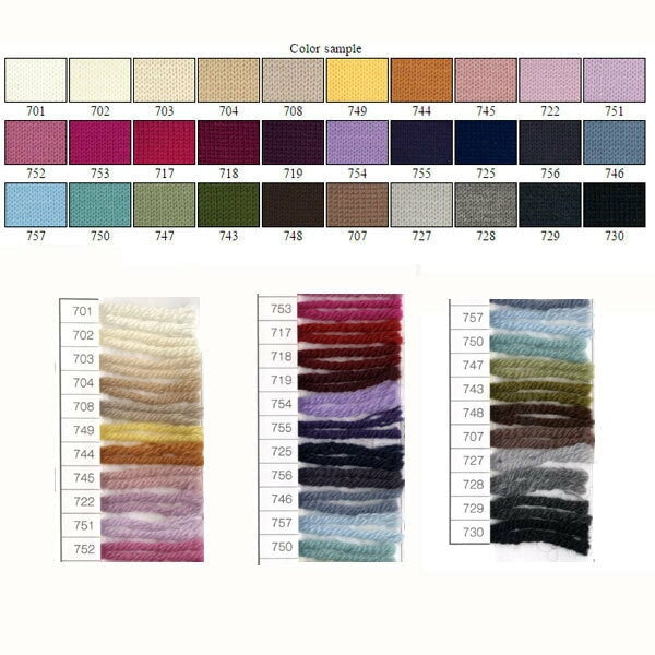 Automne et hiverpelote de laine "Dia Tasmanian Merino (Diamatas Manian Merino) 727 (gris mince) 727 DIAMOND KNITTING YARN