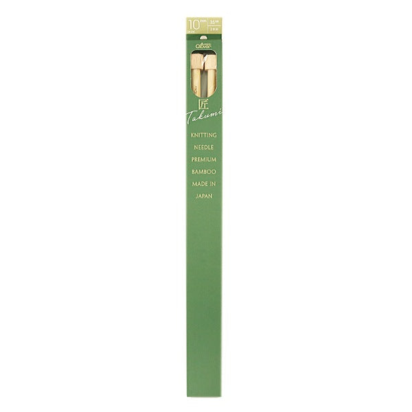 Knitting Needles "Takumi 2 needle jumbo 10mm 54-240" Clover