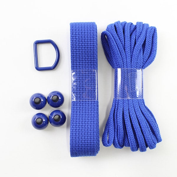 수예테이프 세트 "Let 'school Himotape 세트 6 컬러 꽃 파란색"