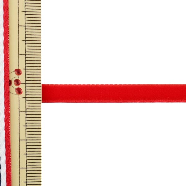 丝带 “ 1反山天鹅绒丝带 6mm宽度x约5m卷235颜色(红色)”