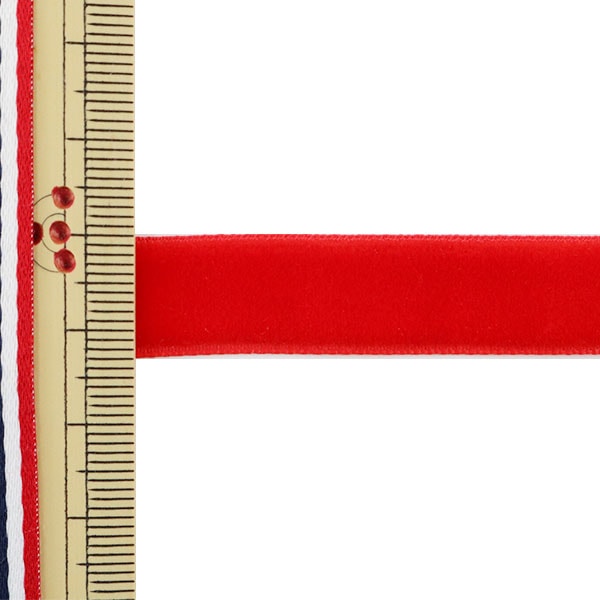 Nastro "1 velluto anti -saleNastro 13 mm di larghezza x circa 5 m volume 235 colori (rosso) "