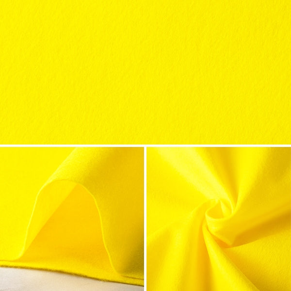 【数量5から】 生地 『ウォッシャブルフェルト YS-110 キイロ』