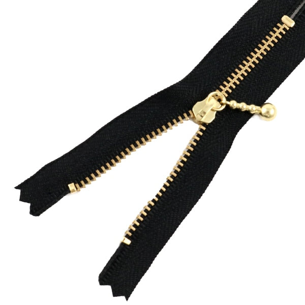 سحاب "سحاب ذهبي مع خرز 10سم لون 580" YKK