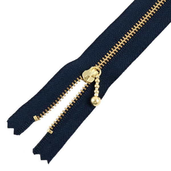 Молния "Золотая молния с шариками 12см 560 цвет" YKK