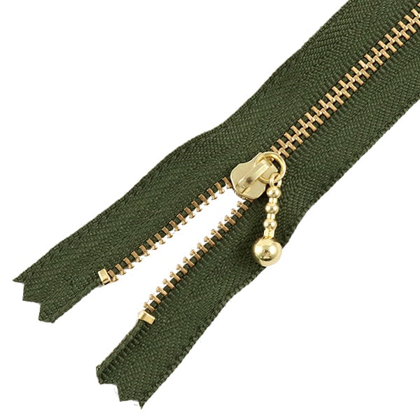 Reißverschluss "Gold Reißverschluss mit Bällen 12 cm 566 Farbe" YKK