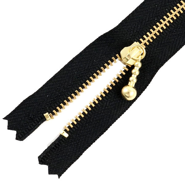 Reißverschluss "Gold Reißverschluss mit Bällen 12 cm 580 Farbe" YKK