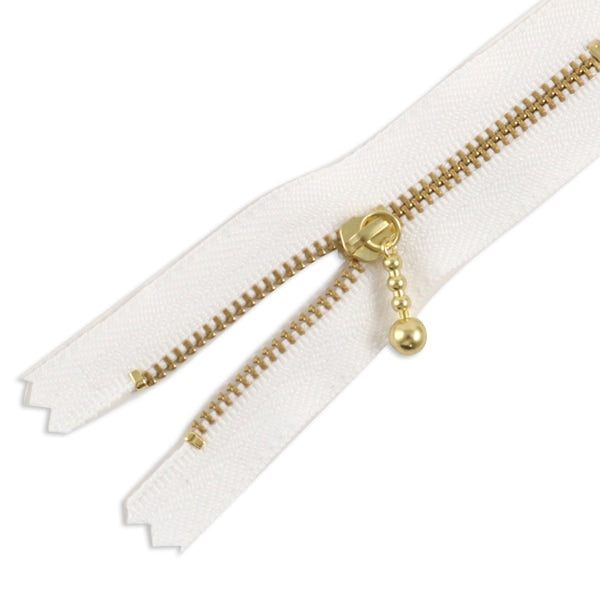 Reißverschluss "Gold Reißverschluss mit Ball 24 cm 501 Farbe" YKK