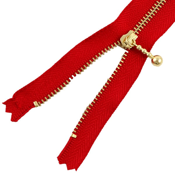 Reißverschluss "Gold Reißverschluss mit Ball 24 cm 519 Farbe" YKK