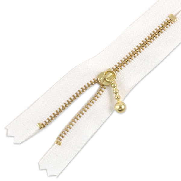 Fermeture éclair "Zipper en or avec balle 40cm 501" YKK