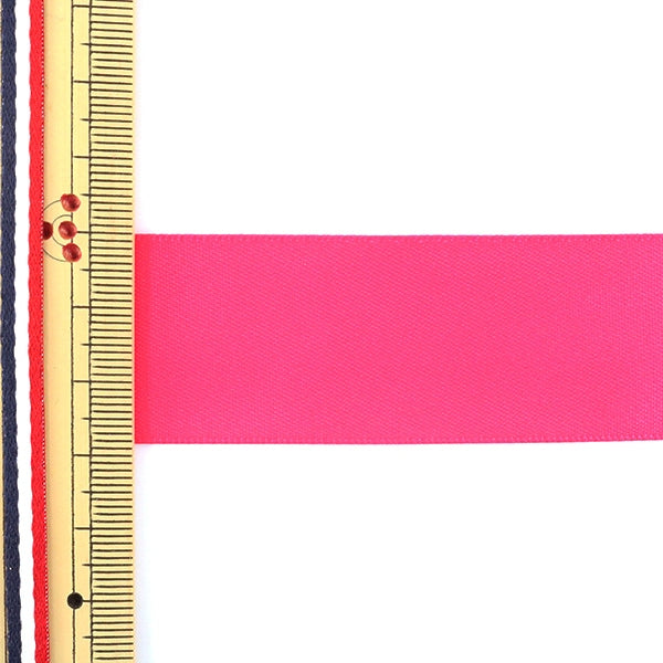 Ribbon "Double -sided satinRibbon Shocking pink 28mm x 3m "