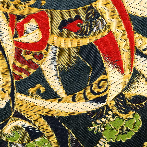 【数量5から】 生地 『金襴 洛レイ胴入2号 BK ブラック』