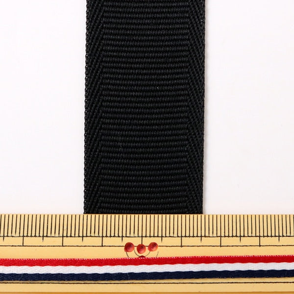 【数量5から】 芯地テープ 『ナイロンベルト 30mm巾 黒』