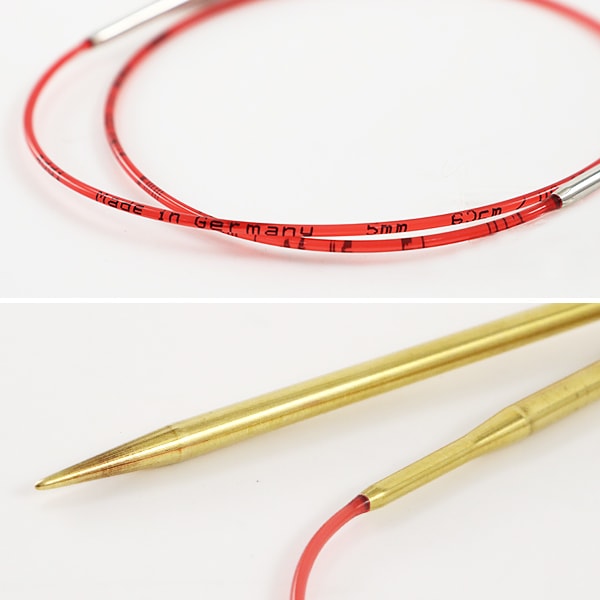 編み針 『addiレース輪針ゴールド 40cm 針サイズ4.0mm』 addi アディ