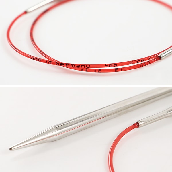 Ferri da maglia "Razza addiAghi circolariAgo da 40 cm in argento dimensione 2,0 mm" Addi adi