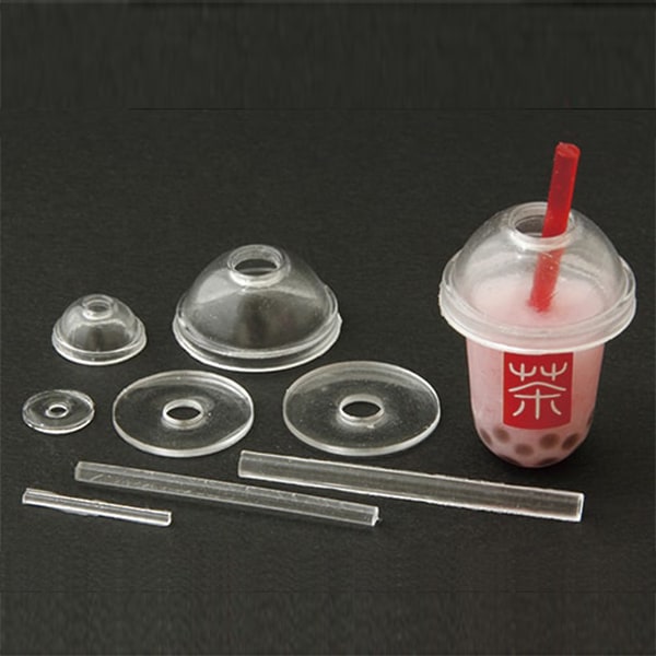 Resin -type "Cray Jewelry Type Tapioca Cup Futa & Straw Stow Type" Nissin Associate